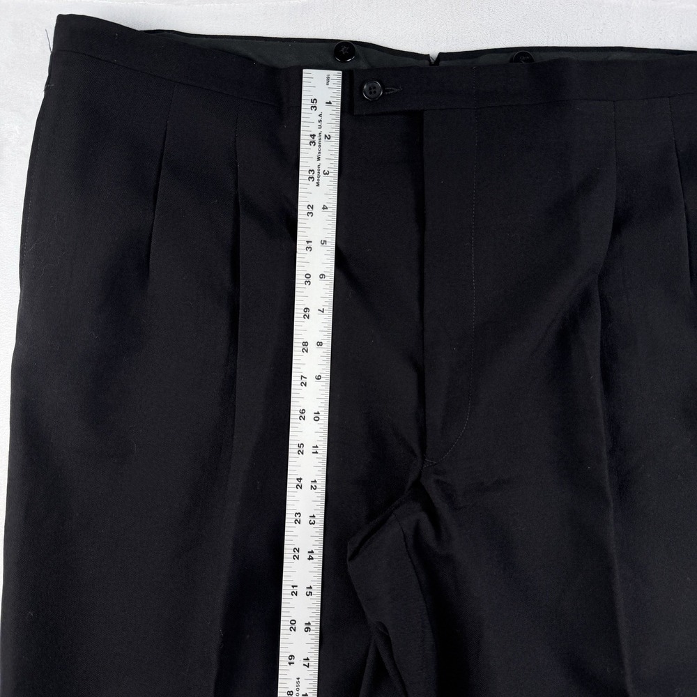 Vtg Adolfo Tuxedo Opera Suit Double Breasted 48R Pants 42x32 Satin USA 100% Wool - Picture 14 of 16
